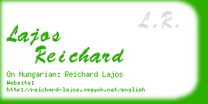 lajos reichard business card